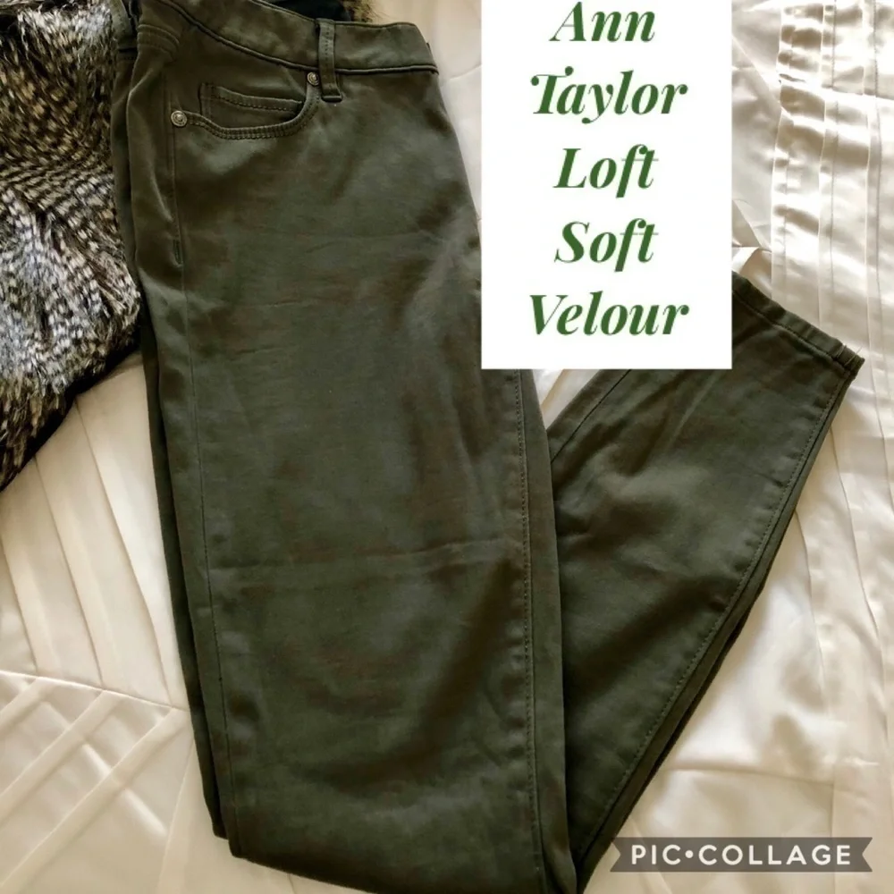 Ann Taylor Loft Soft Velour Skinny Jeans